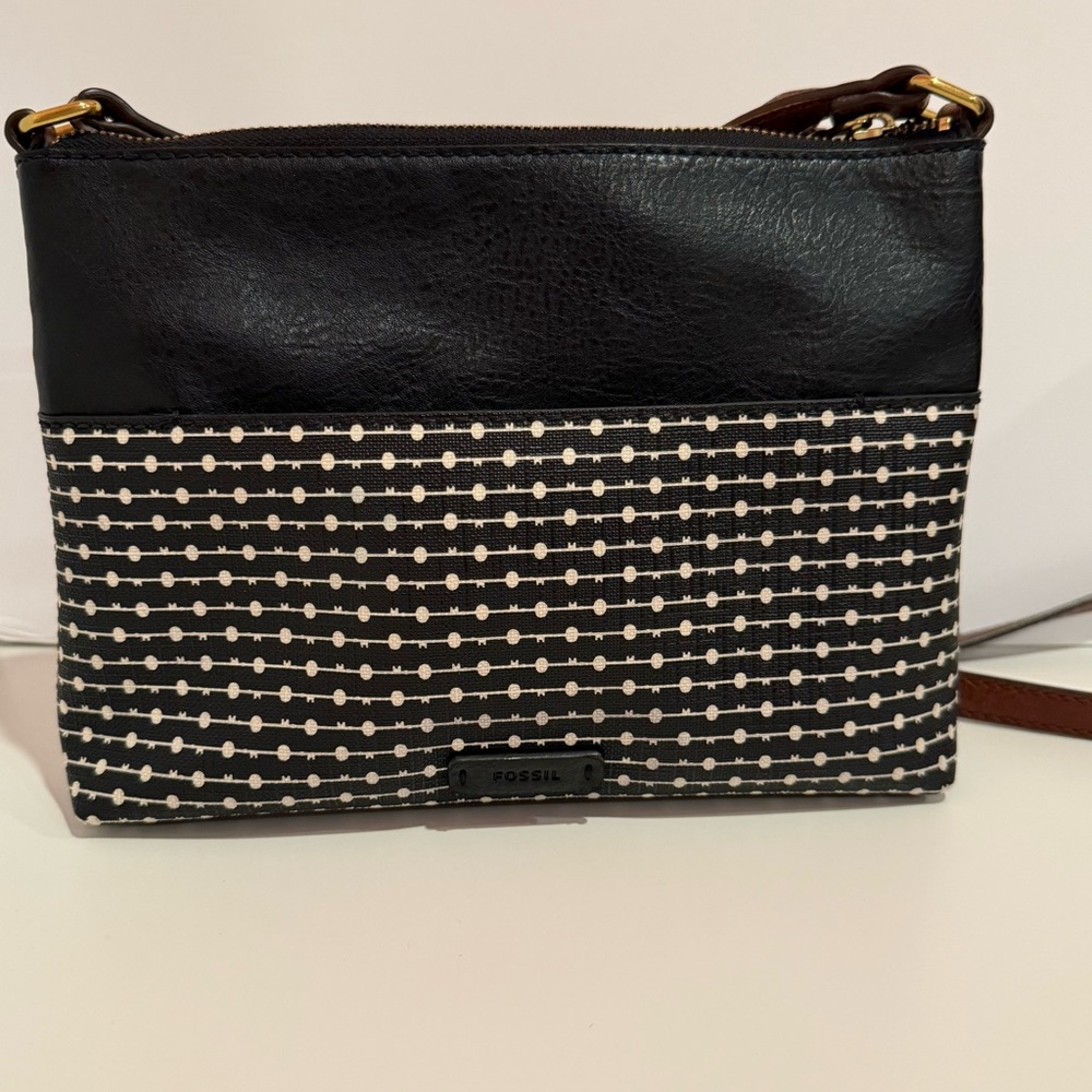 Fossil Black and White Women's Bag